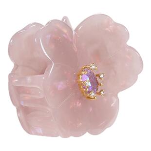 惠shes茜子巴比耶浪漫花朵抓夹中号发抓女高级感半发夹后脑勺发饰