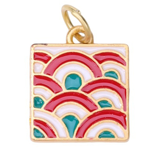 合金镀金吊坠 招财猫平安喜乐挂件手链小吊坠合金配饰diy材料隔珠