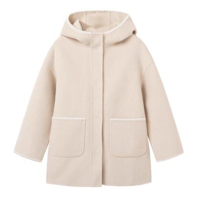 巴拉巴拉童装儿童外套女童上衣秋装2025洋气连帽大衣百搭大童潮酷