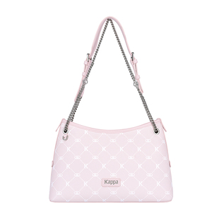 Kappa卡帕 新款hobo包女链条老花腋下包大容量单肩斜挎通勤托特包