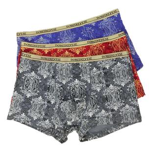 超市杜比骑士品牌中腰窄边松紧带性感短裤抗菌竹纤维男士平角内裤