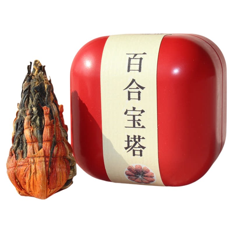 普太太云南百合宝塔滇红茶小罐装