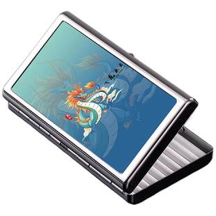 烟盒男便携金属装烟盒高档细支20支粗支14支防潮抗压保护网红烟夹