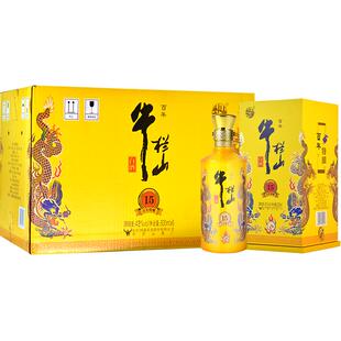 百年牛栏山42度百年特酿15小黄龙500ml*6瓶浓香型纯粮白酒整箱装
