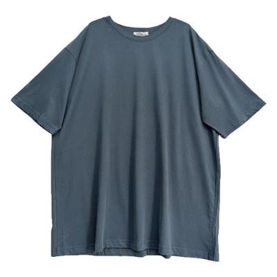 下半身失踪设计感遮胯中长款T恤