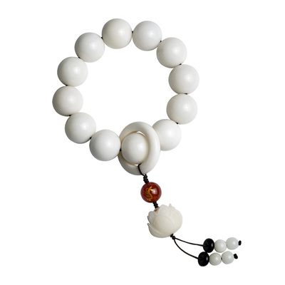 盘玩佛珠白玉菩提菩提根文玩手串