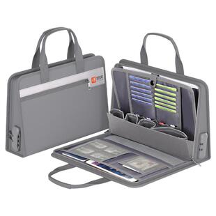 防水防潮营业执照收纳包防火便携式文件箱带密码锁家用多功能卡包