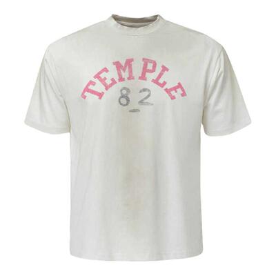 复古磨烂喷脏斑驳印花短宽版短袖