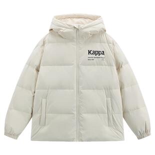 Kappa卡帕连帽棉服外套男女款2026冬季新款情侣休闲保暖棉袄上衣
