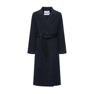 【大师法奢】正肩大衣LILY美利奴2025冬新款羊毛双面长款毛呢外套