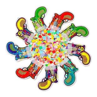 宝宝生日礼花枪充气小礼炮喷彩带手持节日道具儿童烟花筒结婚