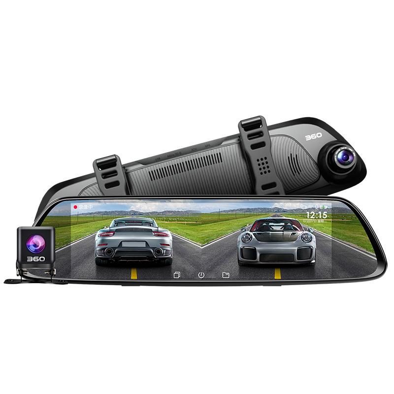 360行车记录仪2022新款全景360度后视镜流媒体高清倒车影像多功能