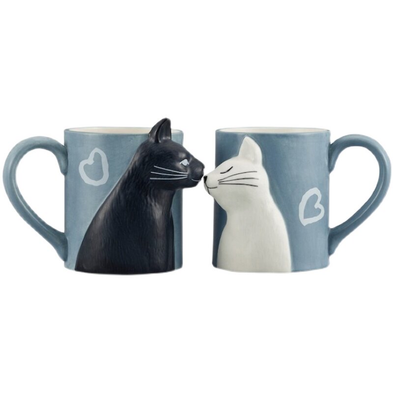 陶瓷杯子日本立体猫咪陶瓷杯子