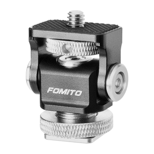 可调阻尼旋转蜗牛云台热靴通用相机监视器支架俯仰调节拓展配件