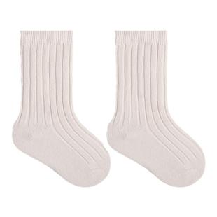 Nemobaby儿童春秋季中筒袜纯色男童女宝宝不勒腿无骨袜子双针工艺