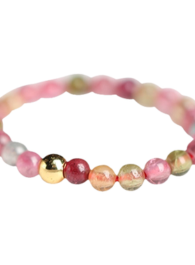 晶战碧玺甜美糖果色戒指