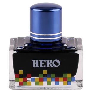 正品HERO英雄钢笔水非碳素不堵笔墨水蘸水笔用染料型彩色钢笔墨水