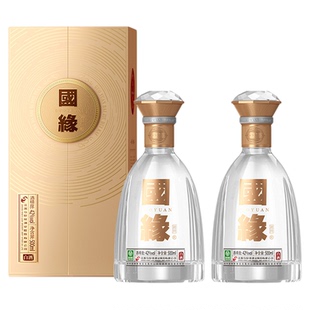 今世缘国缘对开42度500ml*2两瓶装商务宴请酒水