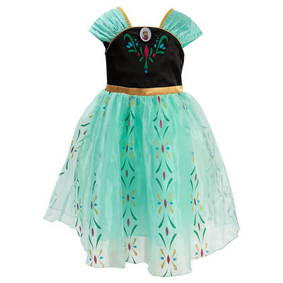 冰雪奇缘艾莎公主裙宝宝连衣裙夏