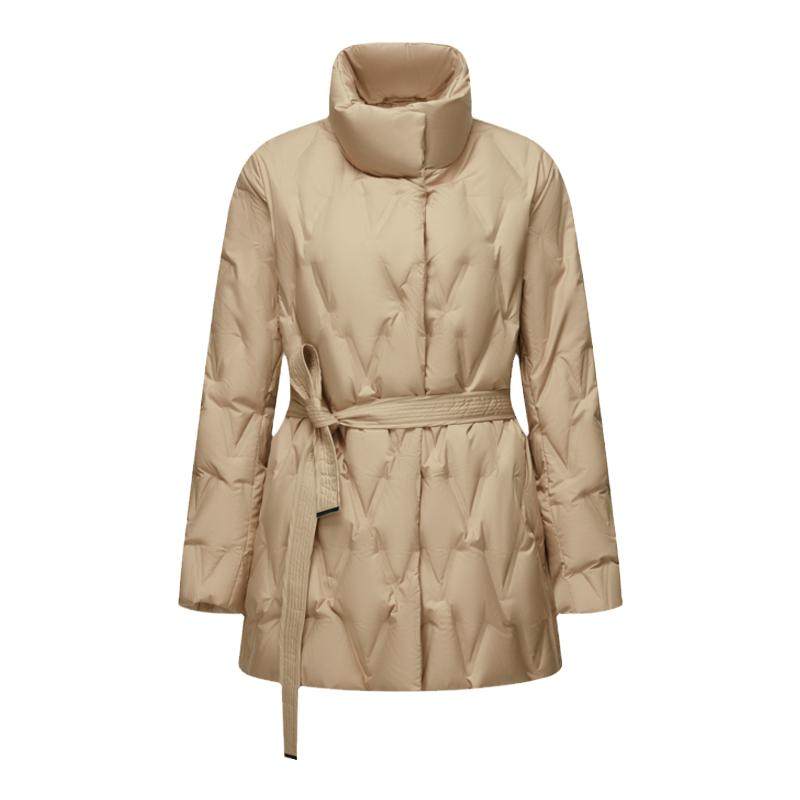 波司登2023收腰舒适气质鹅绒立领商务羽绒服女款秋冬B30134142