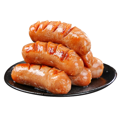 火山石脆皮烤肠纯地道肉肠台湾烤香肠肉热狗肠空气炸锅食材黑胡椒