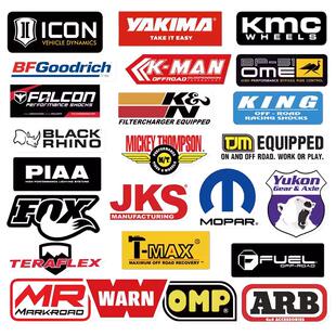 牧马人丰田坦克300FOX汽车KING改装越野车防水侧后窗玻璃logo贴纸