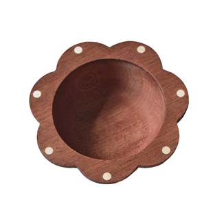 【小花木碗】喵有型x酿秋 日式水果沙拉木碗家用可爱清新甜品碗