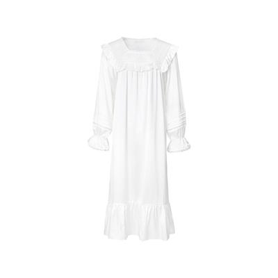 真丝蕾丝睡裙法式柔滑亲肤桑蚕丝