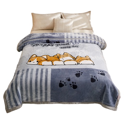 学生宿舍拉舍尔毛毯被子冬季加厚