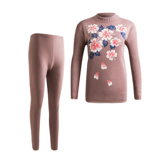 中老年人保暖内衣女士加厚加绒套装妈妈老人奶奶棉毛衫加大码冬季