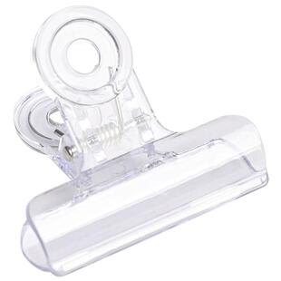 透明亚克力夹子文具简约彩色大号夹子文件夹子票夹手帐夹子办公用品小夹子长尾夹燕尾夹封口试卷固定书夹子