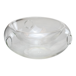 特色菜玻璃意境碗分子美食创意餐具料理耐高温空底双层色拉碗