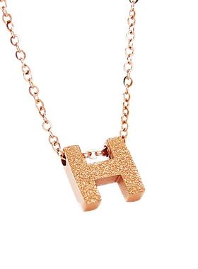 H字母钛钢项链巨好看气质不掉色