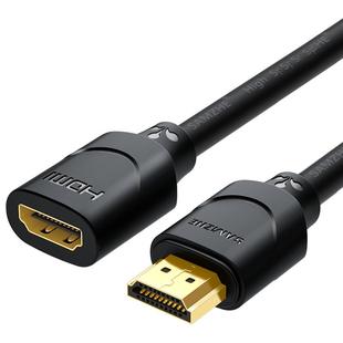 山泽hdmi延长线2.0公对母加长连接4K高清电视转显示器转接头接口