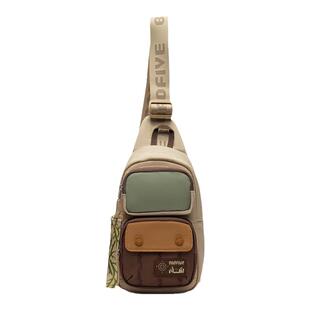 李宁反伍BADFIVE草木皆兵单肩包男包女包新款运动包ABDS363