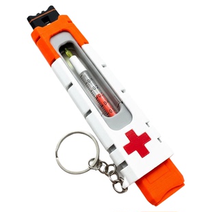 三角洲行动简易医疗注射器文创周边可动按压模型摆件玩具钥匙圈扣