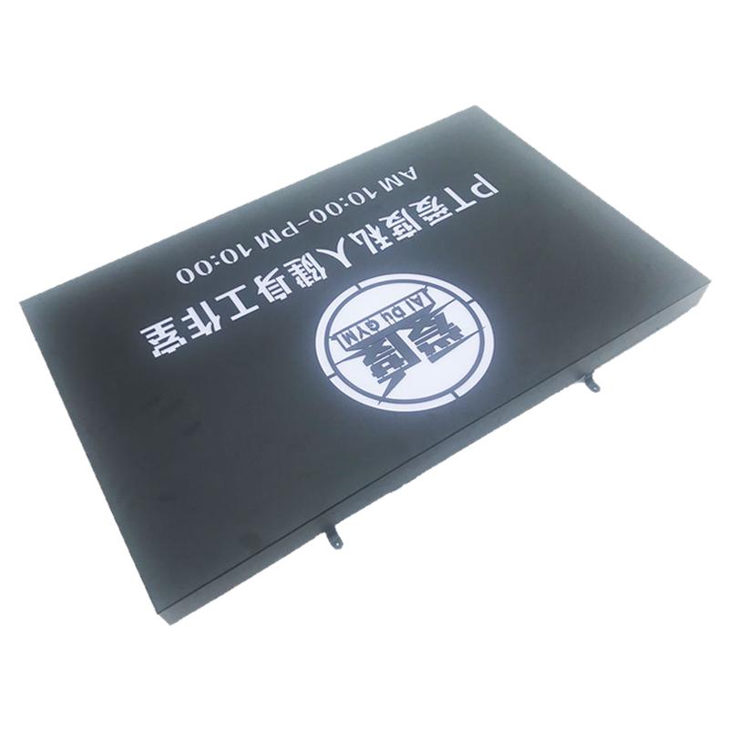 大拇指悬挂镀锌板创意灯箱直销