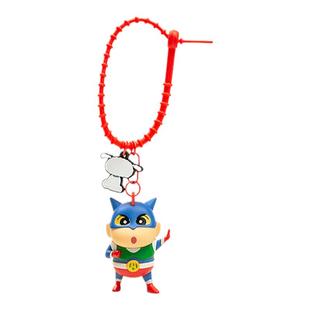 YUYI正版蜡笔小新睡衣动感超人变装钥匙扣书包包挂件卡通吊挂饰链