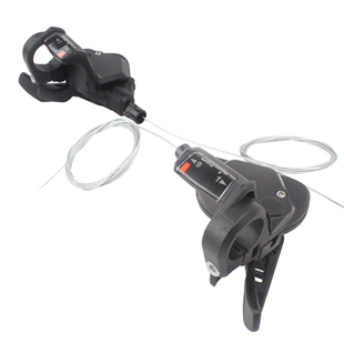 微转microshift山地自行车公路车跑车9速27速分体指拨变速器拨把