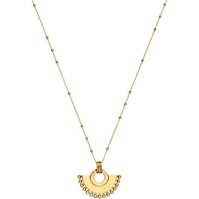 Missoma月半弯扇形长款项链轻奢小众设计感女锁骨链送女友礼物