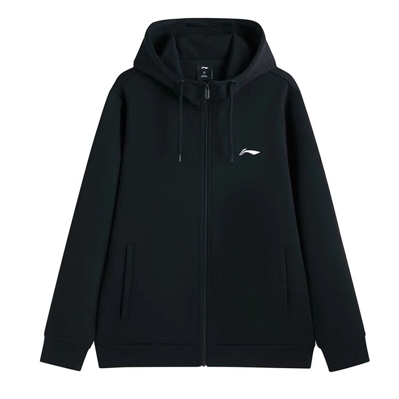 李宁外套女士连帽开衫秋季新款韩系卫衣运动服休闲上衣慵懒风宽松