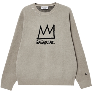 【BSQ联名】杰克琼斯2025年男装撞色织线毛衣针织衫