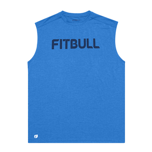 FITBULL美式男子运动背心坎肩 高弹吸汗速干训练圆领T恤 健身撸铁