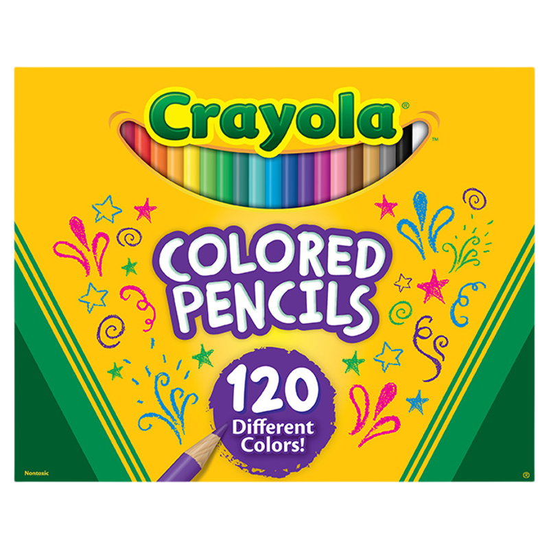 绘儿乐Crayola专业彩色铅笔美术学生绘画专用多色套装120色