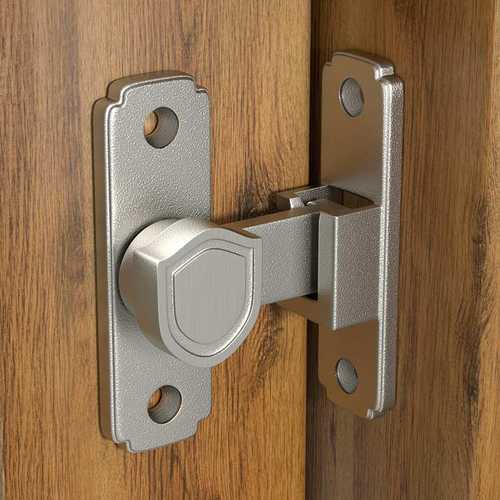 免打孔门扣90度厕所锁扣移插销谷仓锁卡扣搭扣卫生间推拉门门栓门