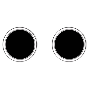 黑色耳钉999纯银男款单只耳环高级感痞帅风养耳洞睡觉免摘耳饰