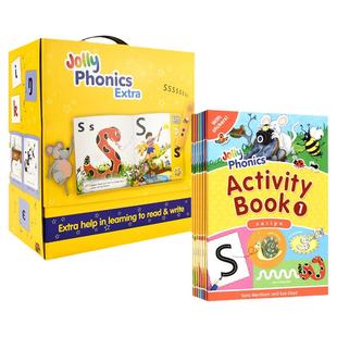 Jolly Phonics 欢乐自然拼读 幼儿英语启蒙教材绘本 带点读笔 英美幼儿园课堂教材 分级读物 手指自然拼读活动练习册 英文原版
