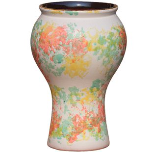 手工复古彩绘陶瓷花盆高老桩透气多肉植物盆栽三角梅九尾狐粗陶盆