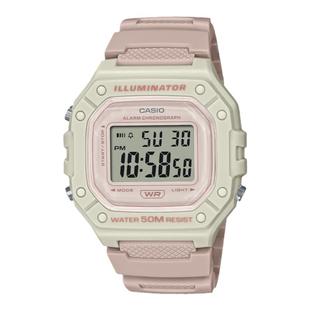 卡西欧CASIO 复古小方块电子ins百搭休闲防水表W218HC-2A/4A/4A2
