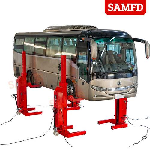 大车四柱举升机移动抱胎汽车维修升降机客车卡车货车液压设备